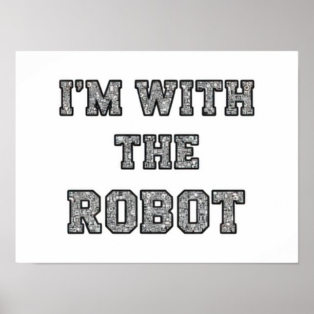 Poster Robot Text (Frente)