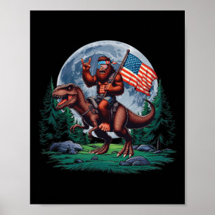 Poster Rocha Bigfoot No Cheio T-rex Da Bandana Que Andam