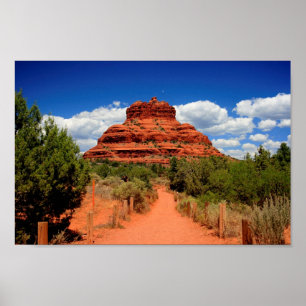 Poster Rocha de Bell situada em Sedona, os Estados Unidos