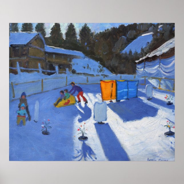 Póster rocha de gelo infantil Clusaz 2014 (Frente)