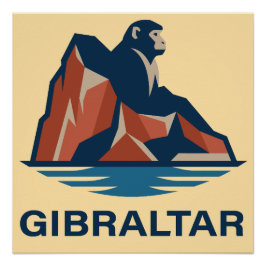 Póster Rocha de Gibraltar