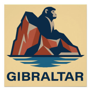 Póster Rocha de Gibraltar