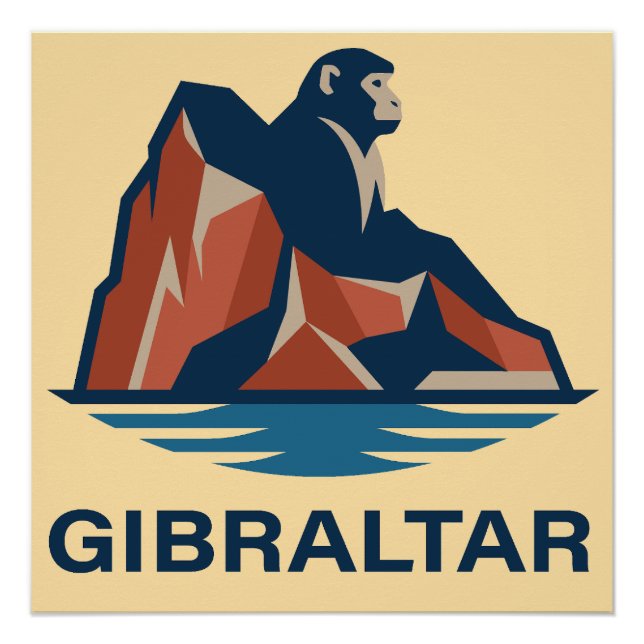 Póster Rocha de Gibraltar (Frente)