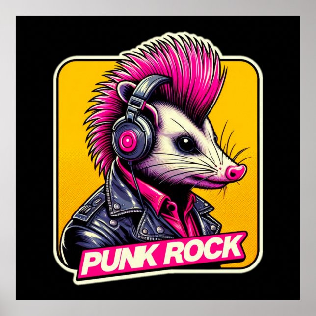 POSTER ROCHA DE OPOSSUM PUNK 3 (Frente)