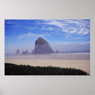 Poster Rocha do monte de feno na praia 2 de Canon