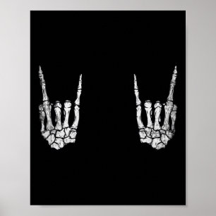 Poster Rocha Mão Faltando Traje Preguiçoso de Halloween C