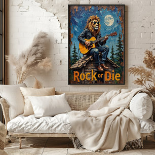 Poster Rocha Nocturna: Rei do Telhado