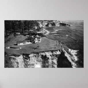 Póster Rocha ocidental da lontra do solar da costa da