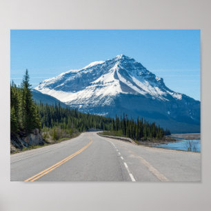 Poster Rochas Canadenses - Rodovia Icefields Parkway 93