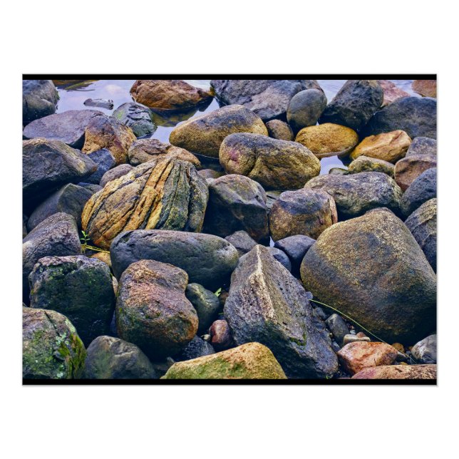 Póster Rochas coloridas    (Frente)