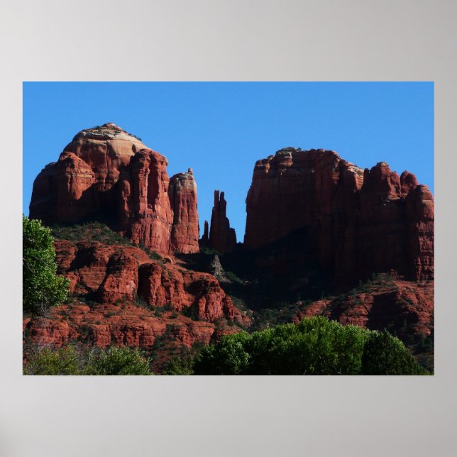 Póster Rochas da Catedral em Sedona Arizona Monumento (Frente)