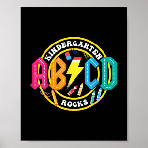 Poster Rochas Do Jardim De Infância - Abcd De Volta Aos P