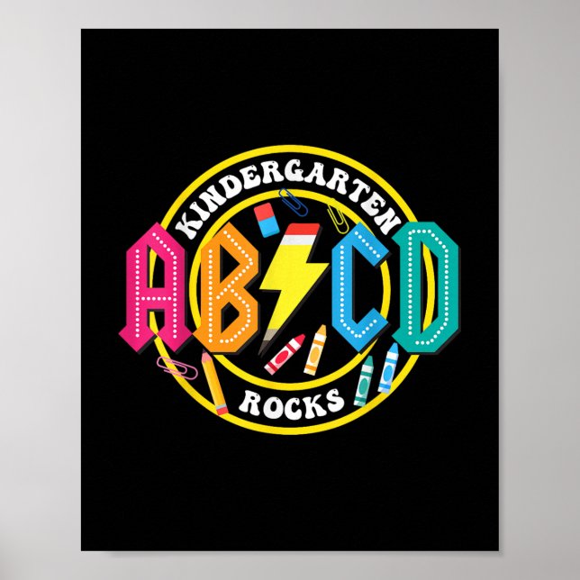 Poster Rochas Do Jardim De Infância - Abcd De Volta Aos P (Frente)