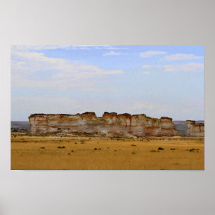 Poster Rochas do monumento em Kansas ocidental