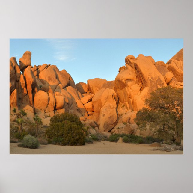 Poster Rochas do Pôr do Sol em Joshua Tree (Frente)
