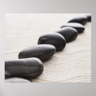 Poster Rochas na areia