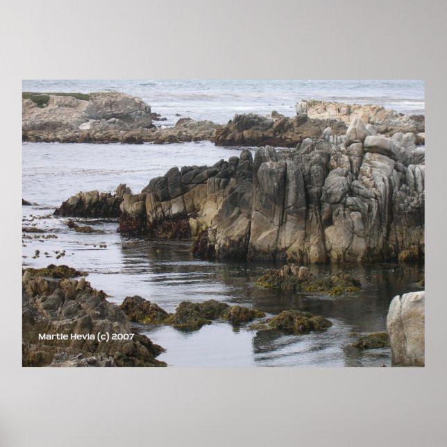 Póster Rochas no mar (Frente)