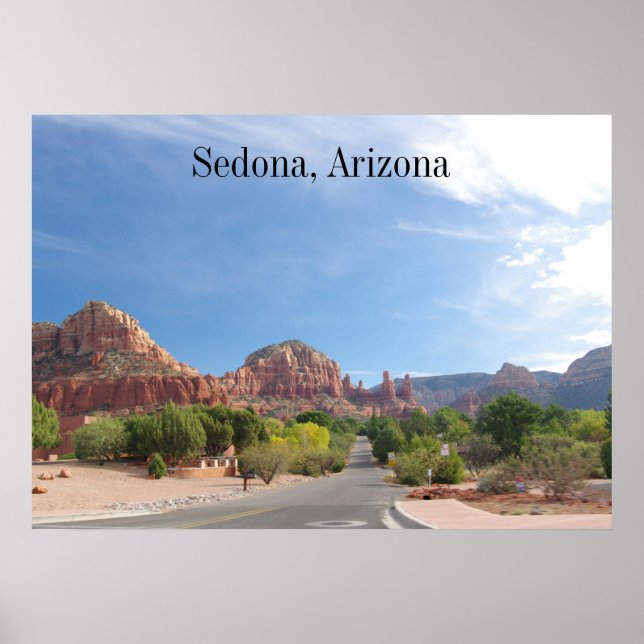 Poster Rochas Vermelhas de Sedona (Frente)