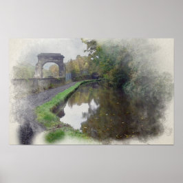 Poster Rochdale Canal Sagar Richards Arch