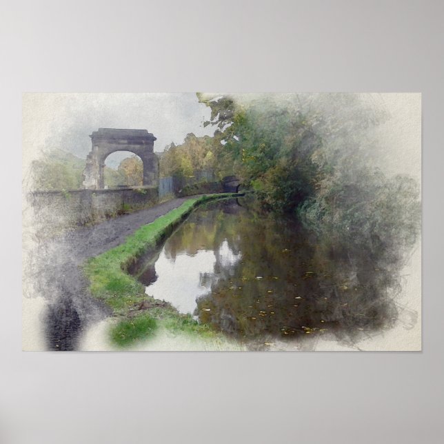 Poster Rochdale Canal Sagar Richards Arch (Frente)