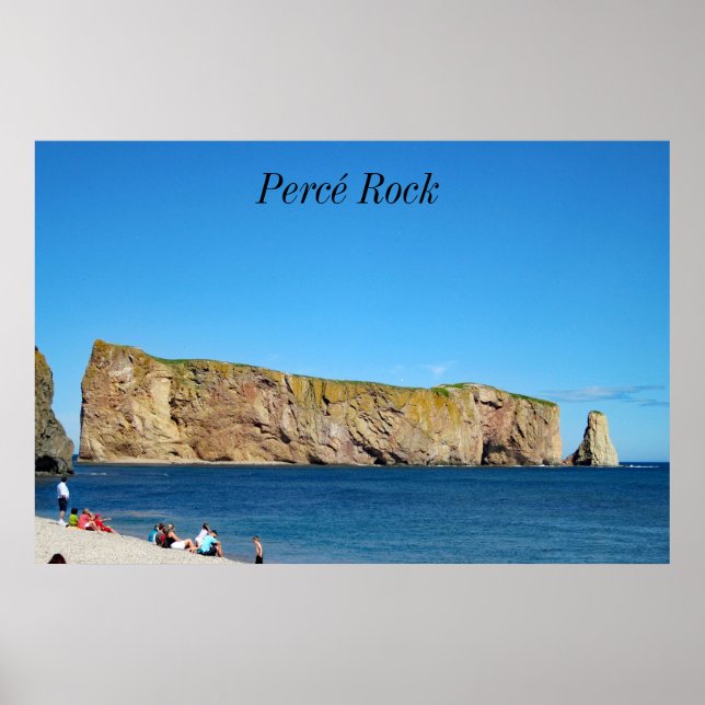 Póster Roche Percé no Golfo de São Lourenço (Frente)