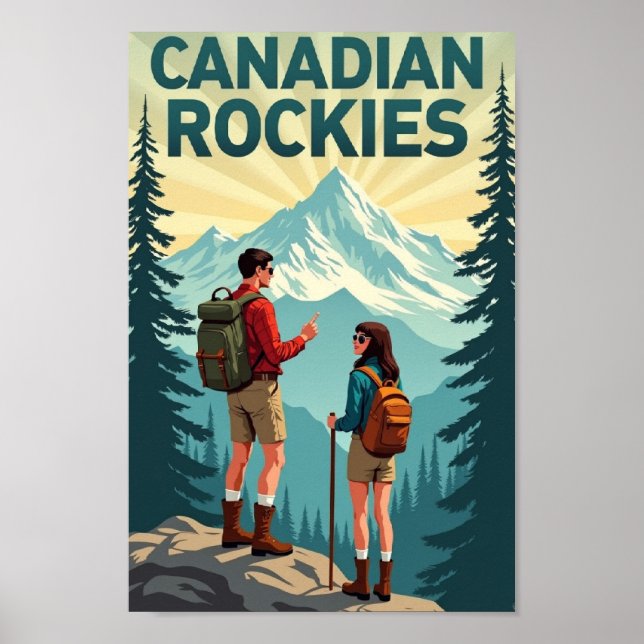Poster Rochedos Canadenses: Um Escape Retrô (Frente)