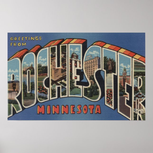 Póster Rochester, Minnesota - Grandes Cenas de Letra (Frente)