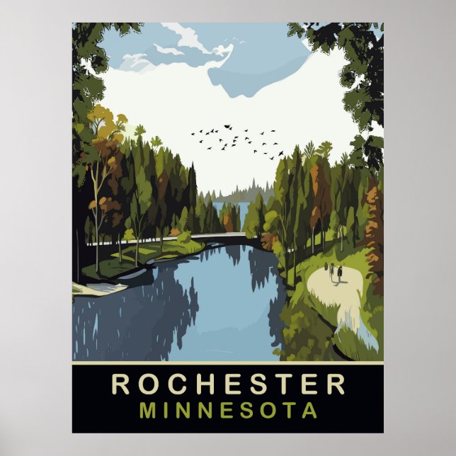 Poster Rochester, Minnesota, Park, Viagem (Frente)