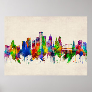 Poster Rochester New York Skyline