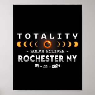 Poster Rochester Ny Total Solar Eclipse 2024