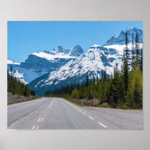 Poster Rochosas Canadenses - Estrada do Parkway 93
