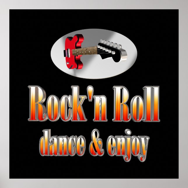 Póster Rock and roll (Frente)