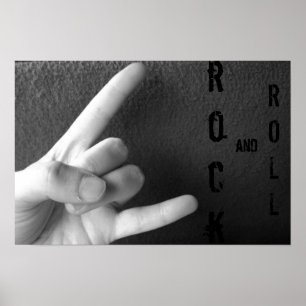 Póster rock and roll