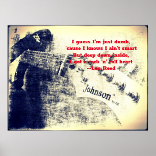 Poster Rock and Roll Heart