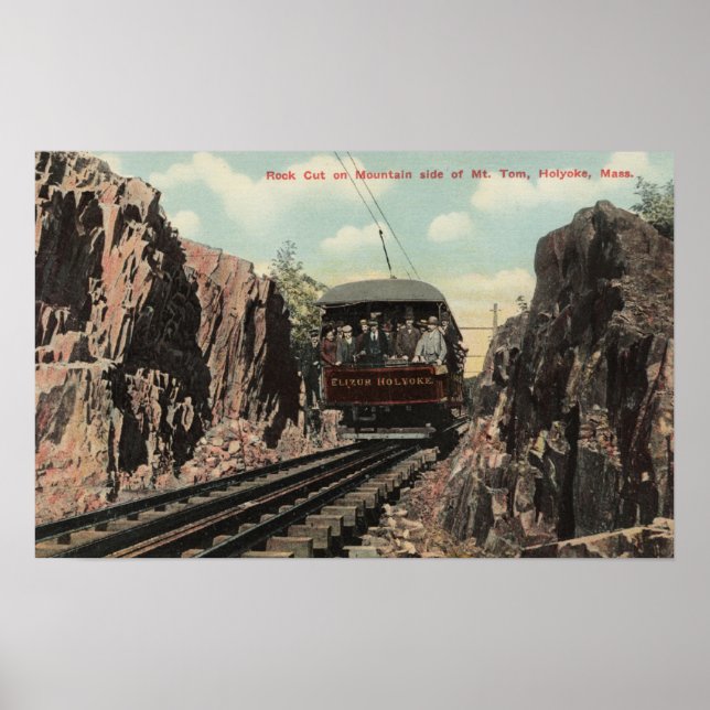 Póster Rock Cut no Monte Tom. (Frente)