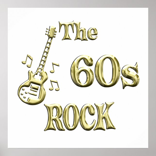 Póster ROCK de 60 (Frente)