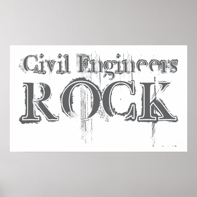 Poster Rock de Engenheiros Civis (Frente)