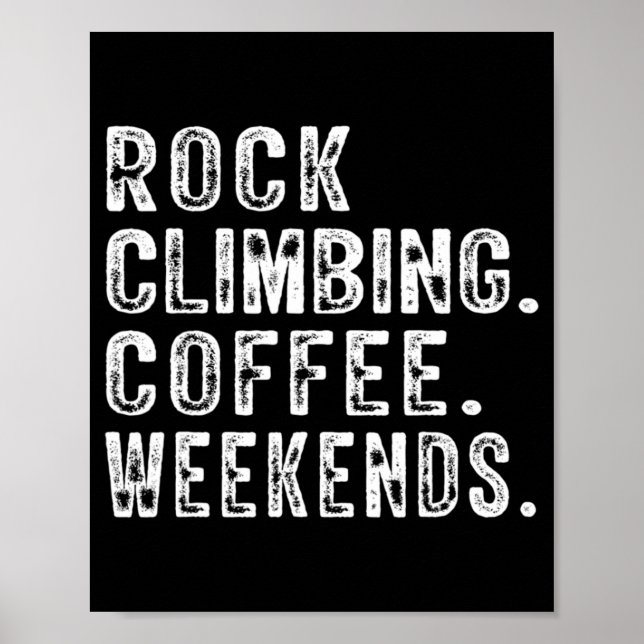 Poster Rock Escalando Café Fins De Semana Escalando Amant (Frente)