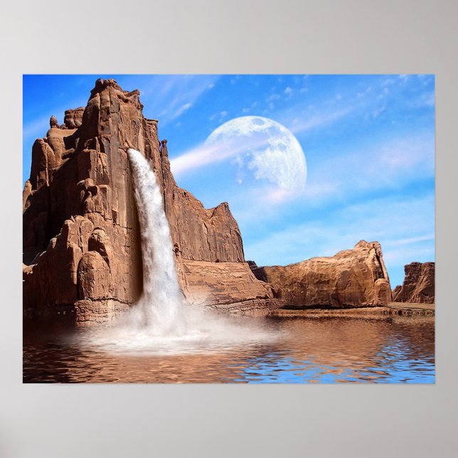 Póster Rock Falls (Frente)