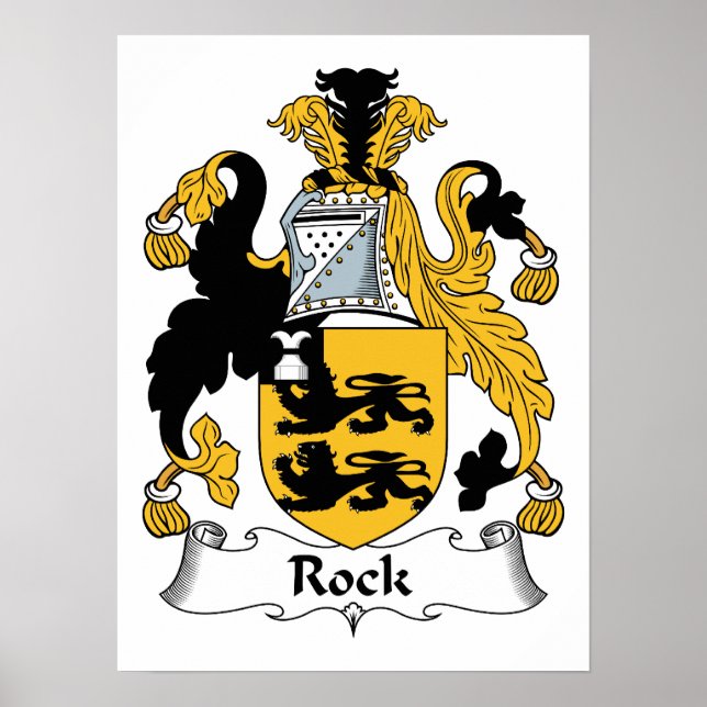 Póster Rock Family Crest (Frente)
