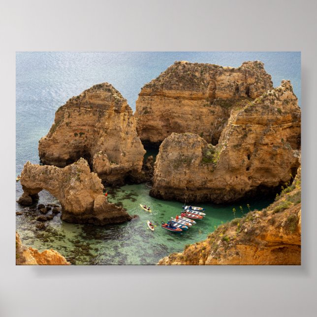 Poster Rock formations in Algarve (Frente)