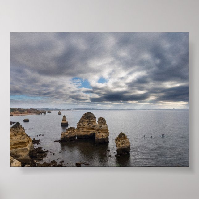 Poster Rock formations in Algarve (Frente)