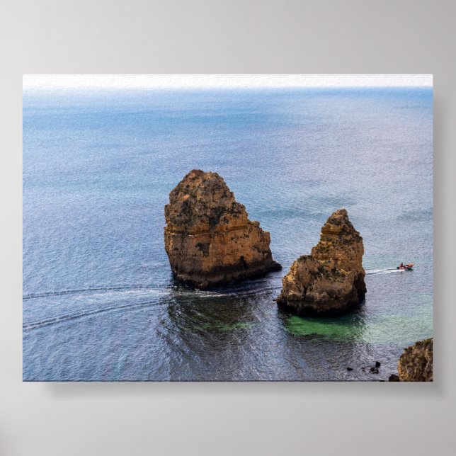 Poster Rock formations in Algarve (Frente)