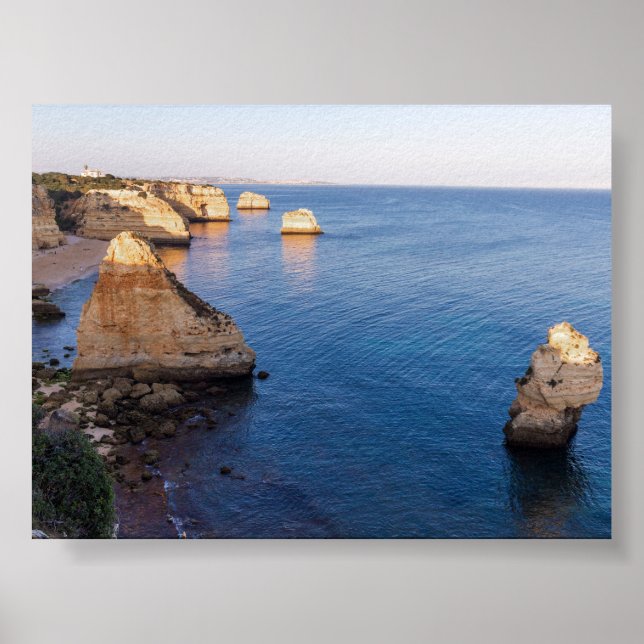 Poster Rock formations in Algarve (Frente)