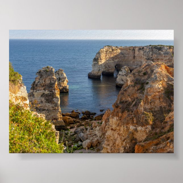 Poster Rock formations in Algarve (Frente)