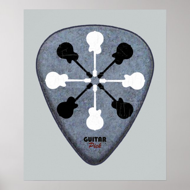 Póster Rock Guitar Music Arte para Muro (Frente)