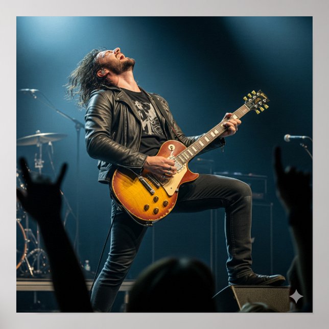 Poster Rock Guitar Solo (Frente)