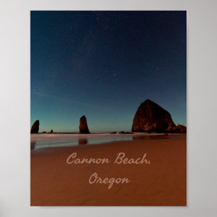 Poster Rock Haystack do Oregon Beach