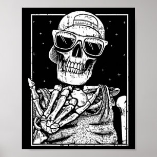 Poster Rock N Roll Nd Lpreguiçoso Halloween Costume Rocke