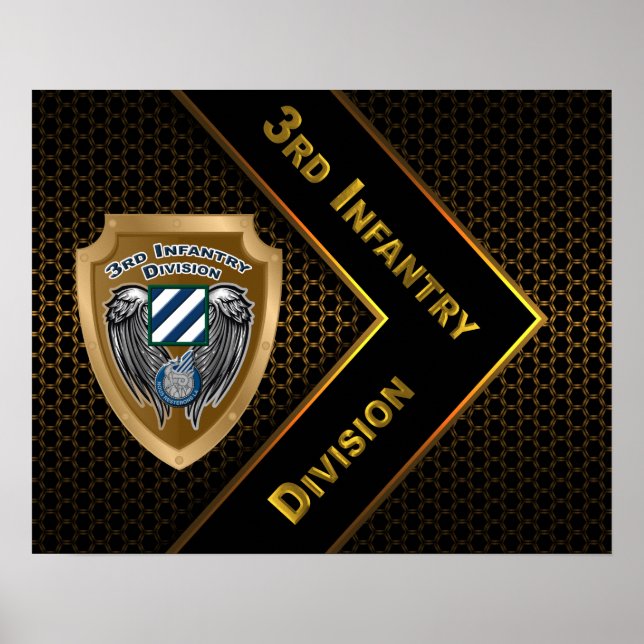 Poster "Rock of Marne" 3ª Divisão de Infantaria (Frente)